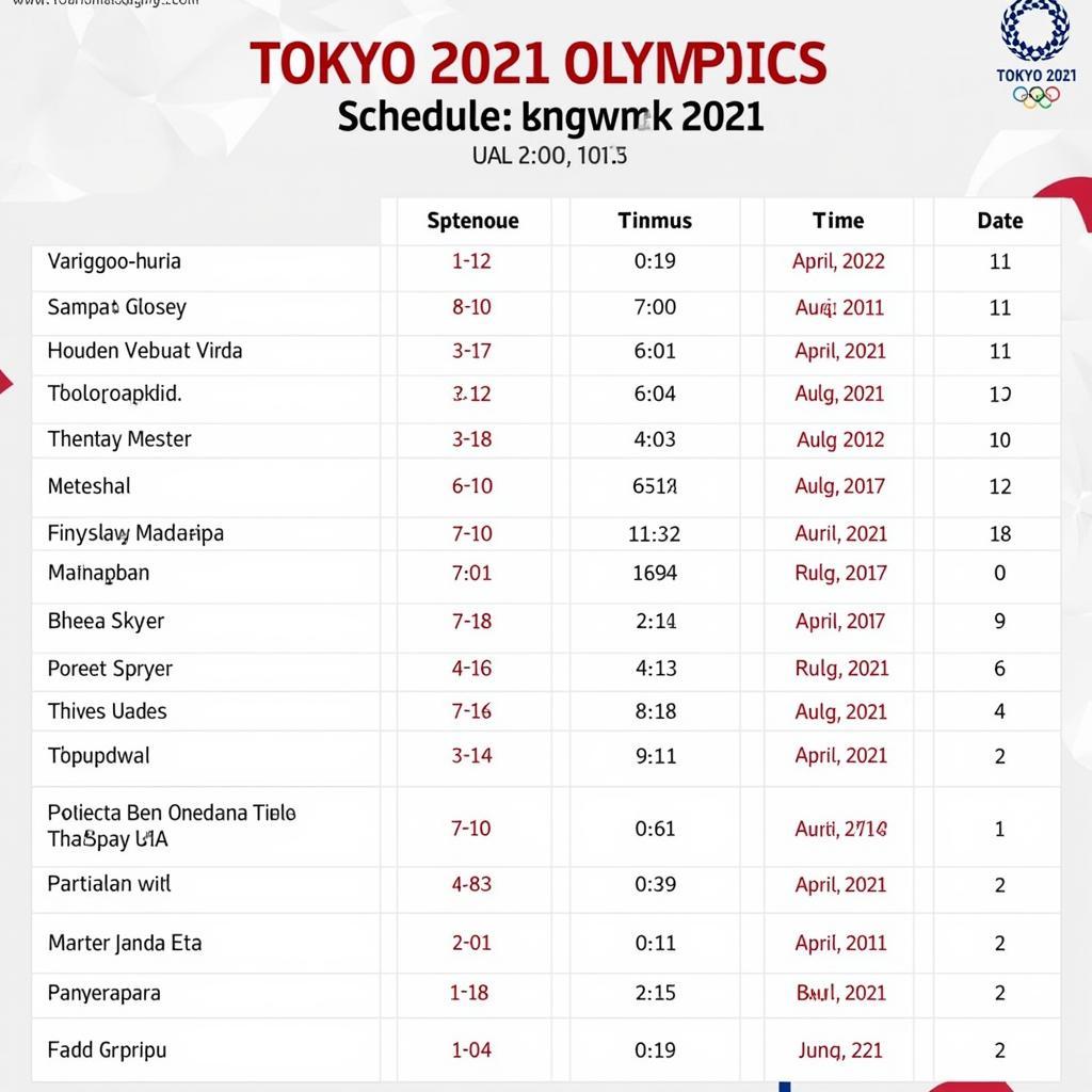 Lịch Olympic Tokyo 2021: Toàn cảnh Sự kiện Thể thao Lịch sử