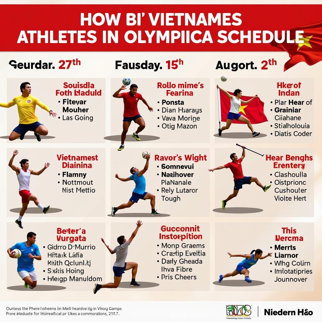 Lịch Thi Đấu Olympic Của Việt Nam 27/7