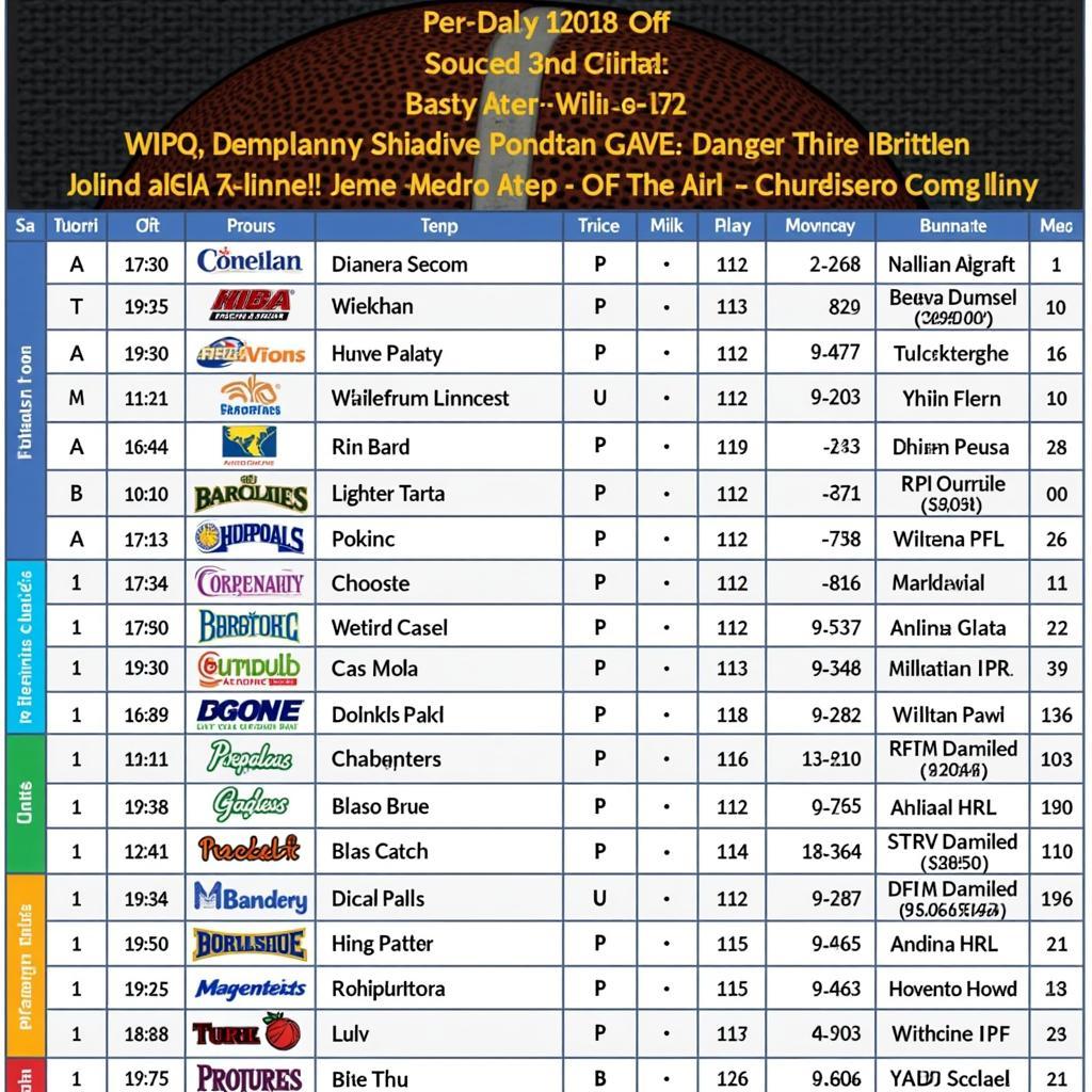 PBA schedule