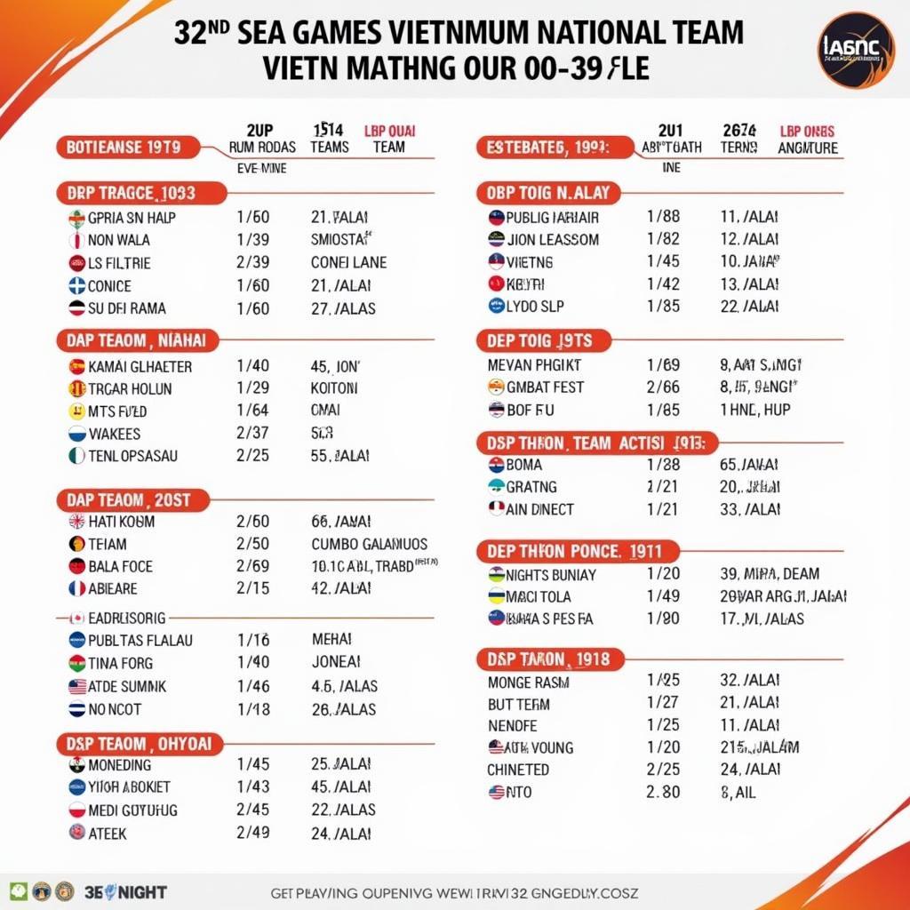 Lịch thi đấu Sea Games 32 Đội tuyển Việt Nam