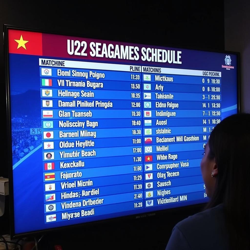 Lịch thi đấu U22 Seagame