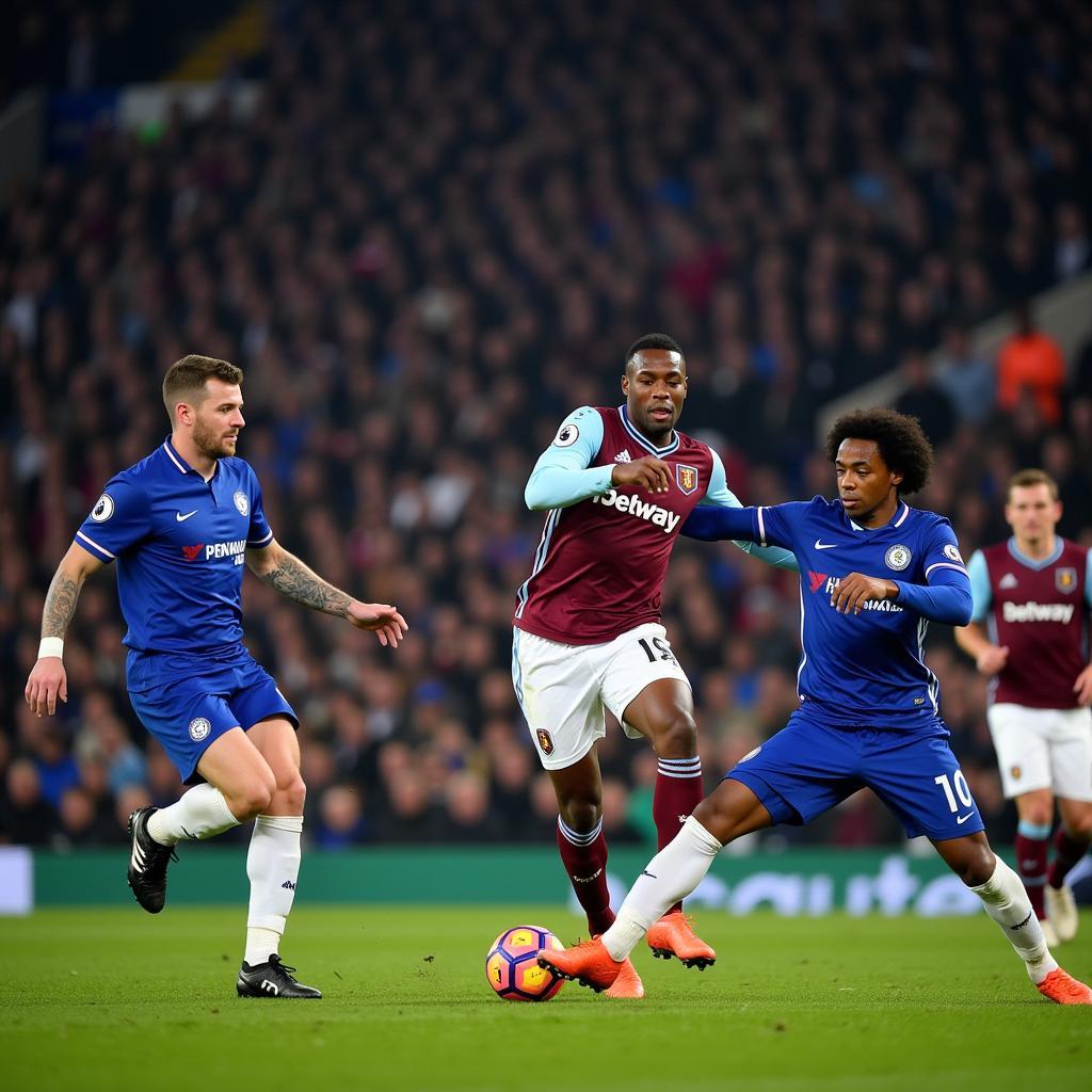 Trực tiếp trận đấu West Ham vs Chelsea