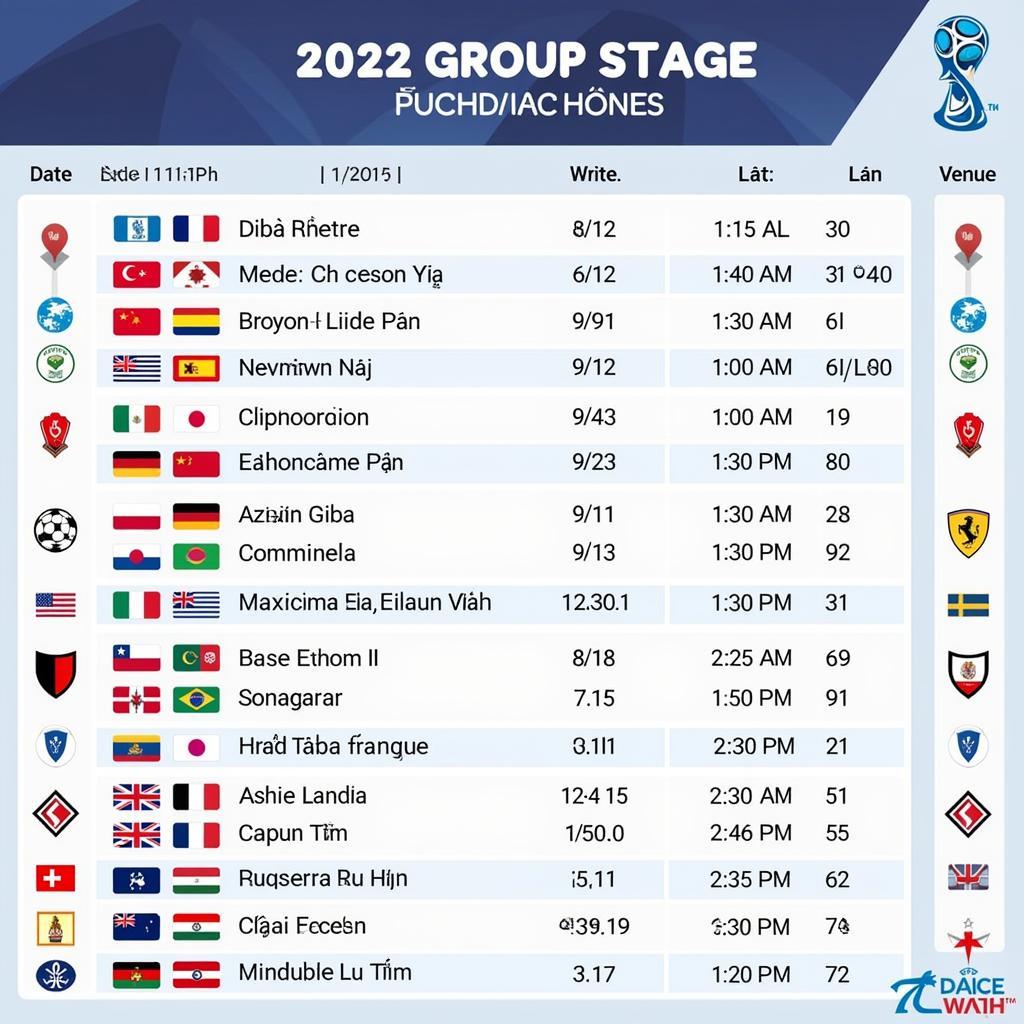 Lịch Thi Đấu World Cup 2022 Giờ Việt Nam: Cập Nhật Mới Nhất