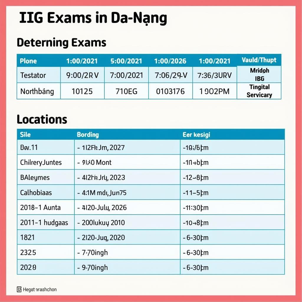 Lịch thi IIG Đà Nẵng