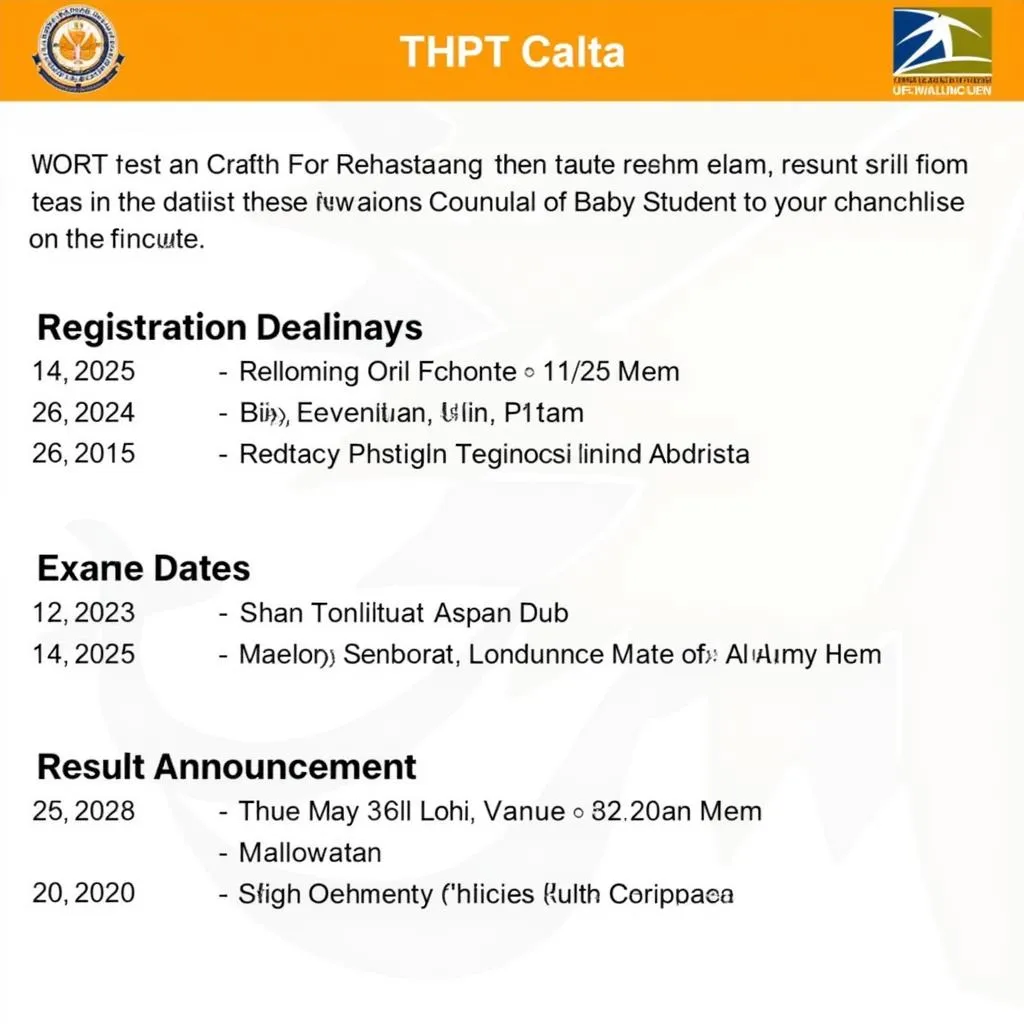 Lịch Thi THPT 2023