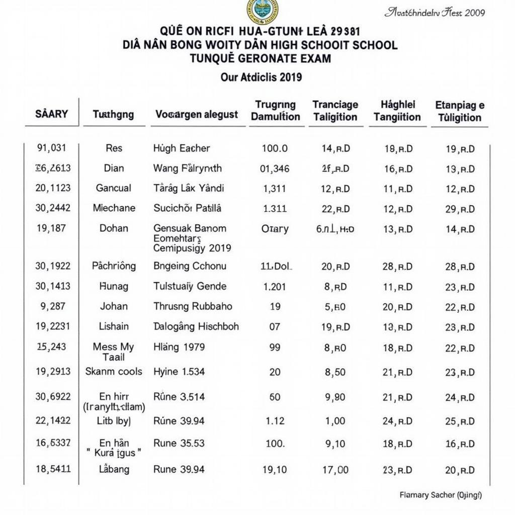 Lịch thi tốt nghiệp THPT 2019