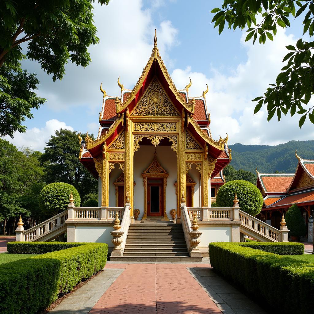 Chùa Wat Xieng Thong ở Luông Pha Băng