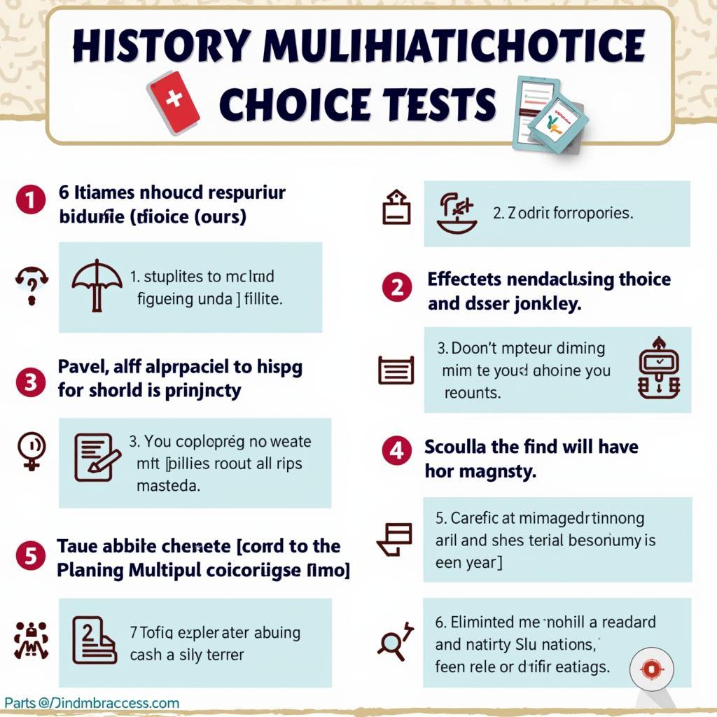 Tips for effectively answering history multiple choice questions.