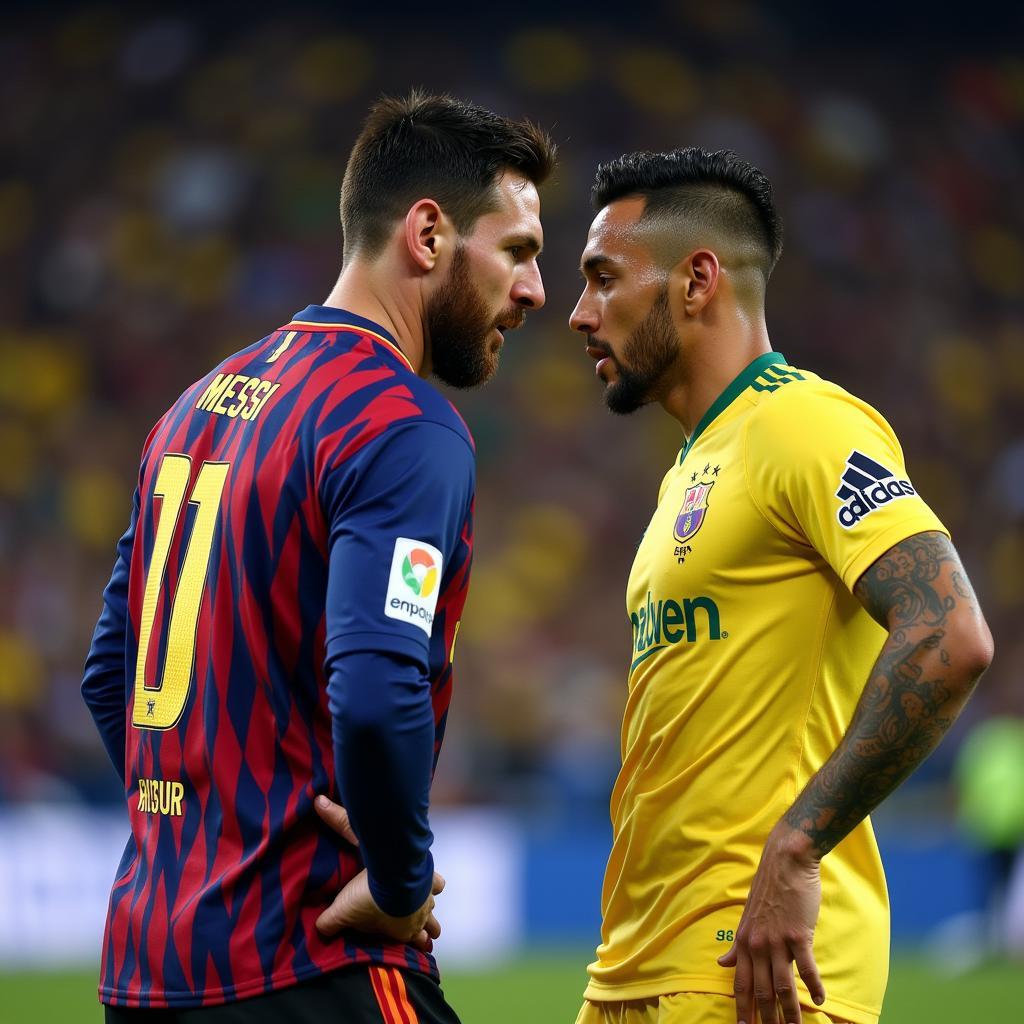 Messi và Neymar đối đầu