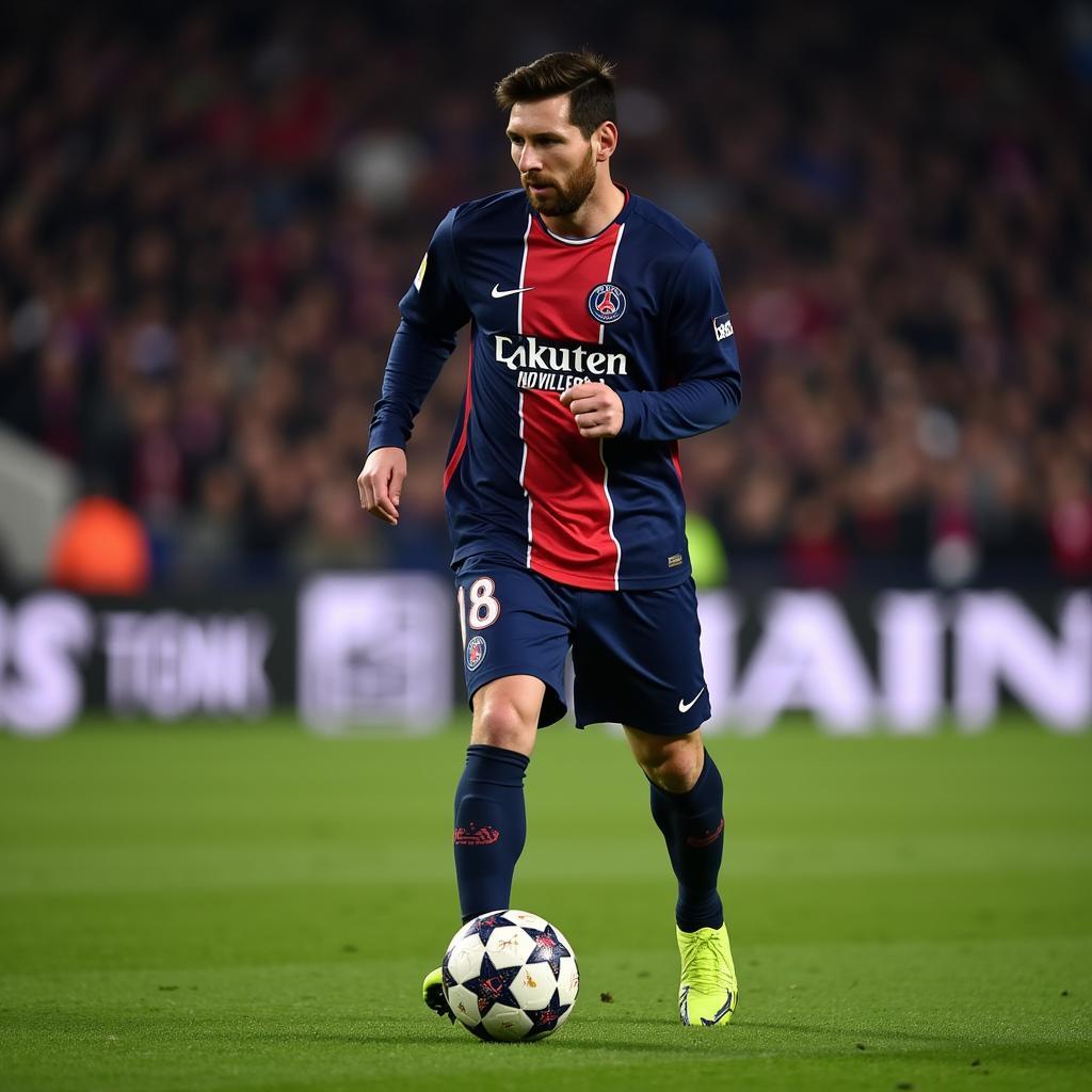 Messi trong màu áo PSG