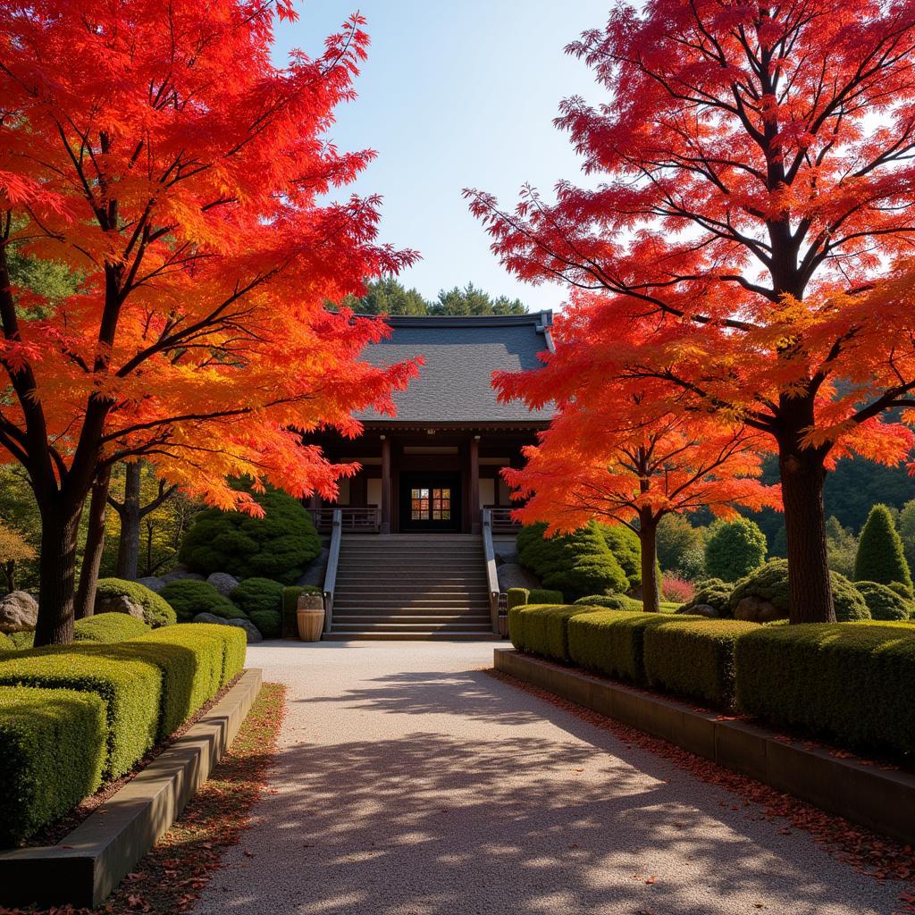 Khung cảnh mùa lá đỏ tuyệt đẹp tại Kyoto, Nhật Bản