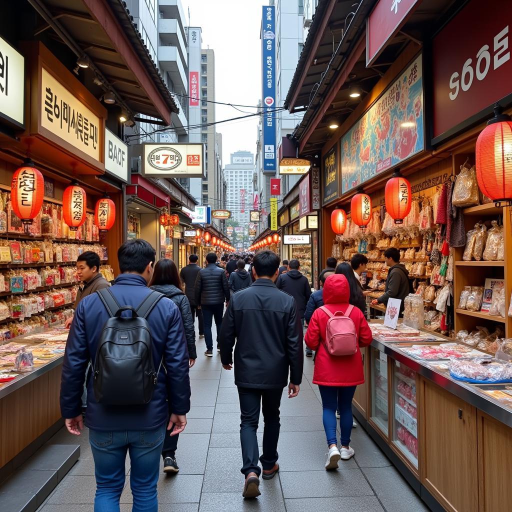 Mua sắm tại Myeongdong Hàn Quốc