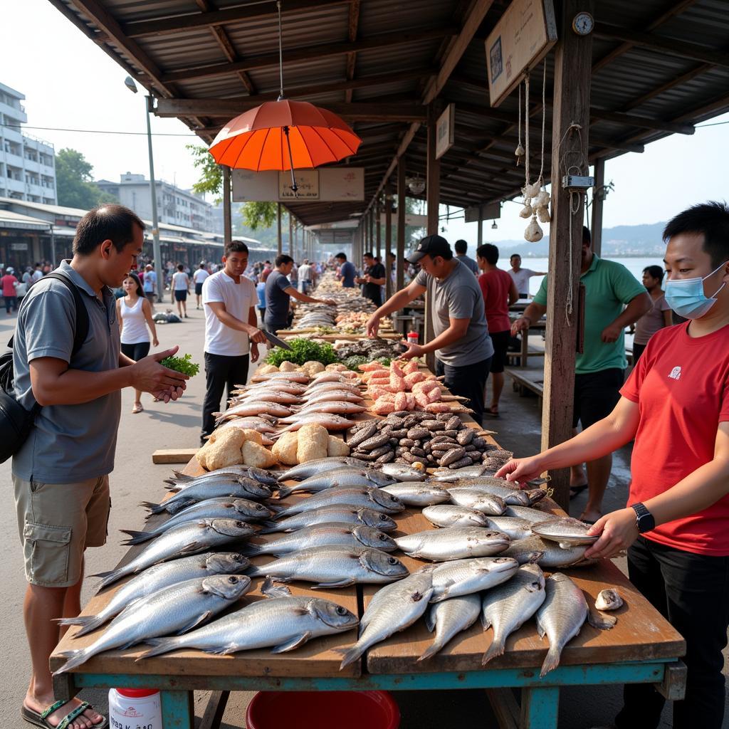 Chợ hải sản tươi sống Mũi Né