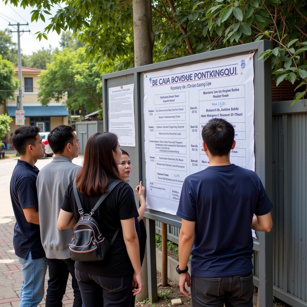 Người dân kiểm tra lịch cúp điện Đà Nẵng