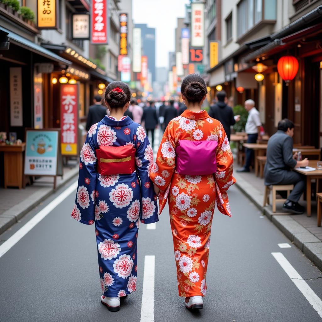 Mặc Kimono Ở Nhật Bản