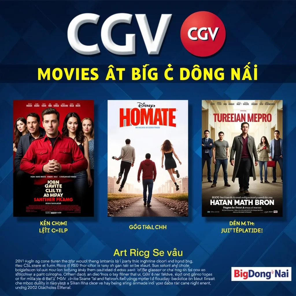 Lịch chiếu phim CGV Big C Đồng Nai