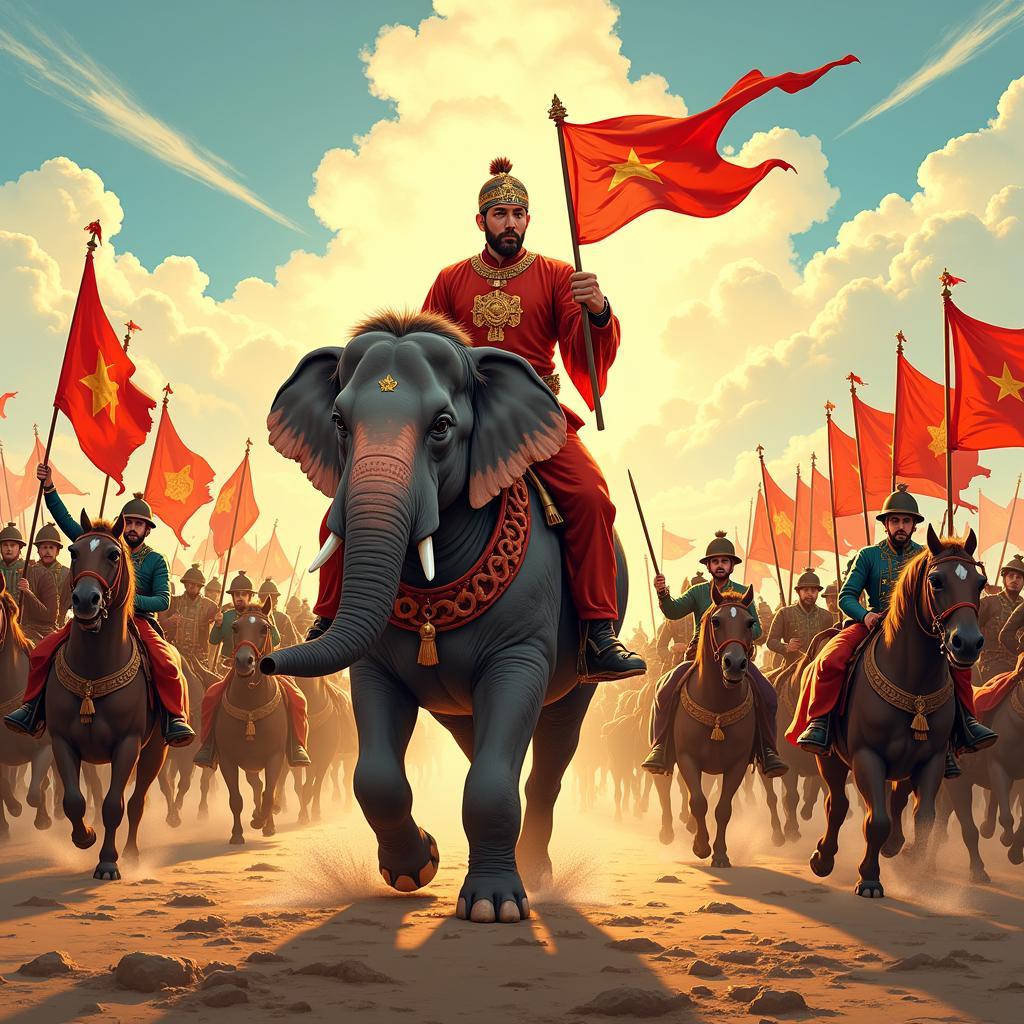 Emperor Quang Trung's victorious army