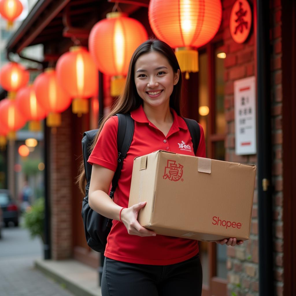 Shopee giao hàng dịp Tết