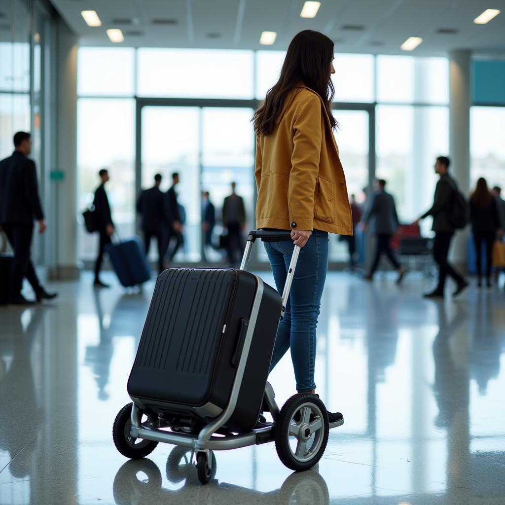 Using Travel Cart at Airport