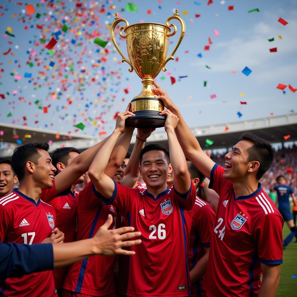 Thái Lan nâng cúp vô địch AFF Cup 2020