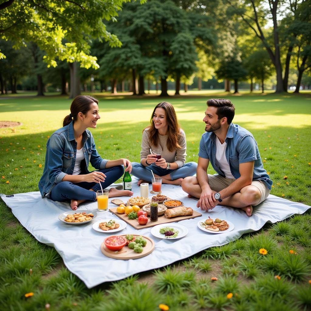 Thảm du lịch chống thấm picnic