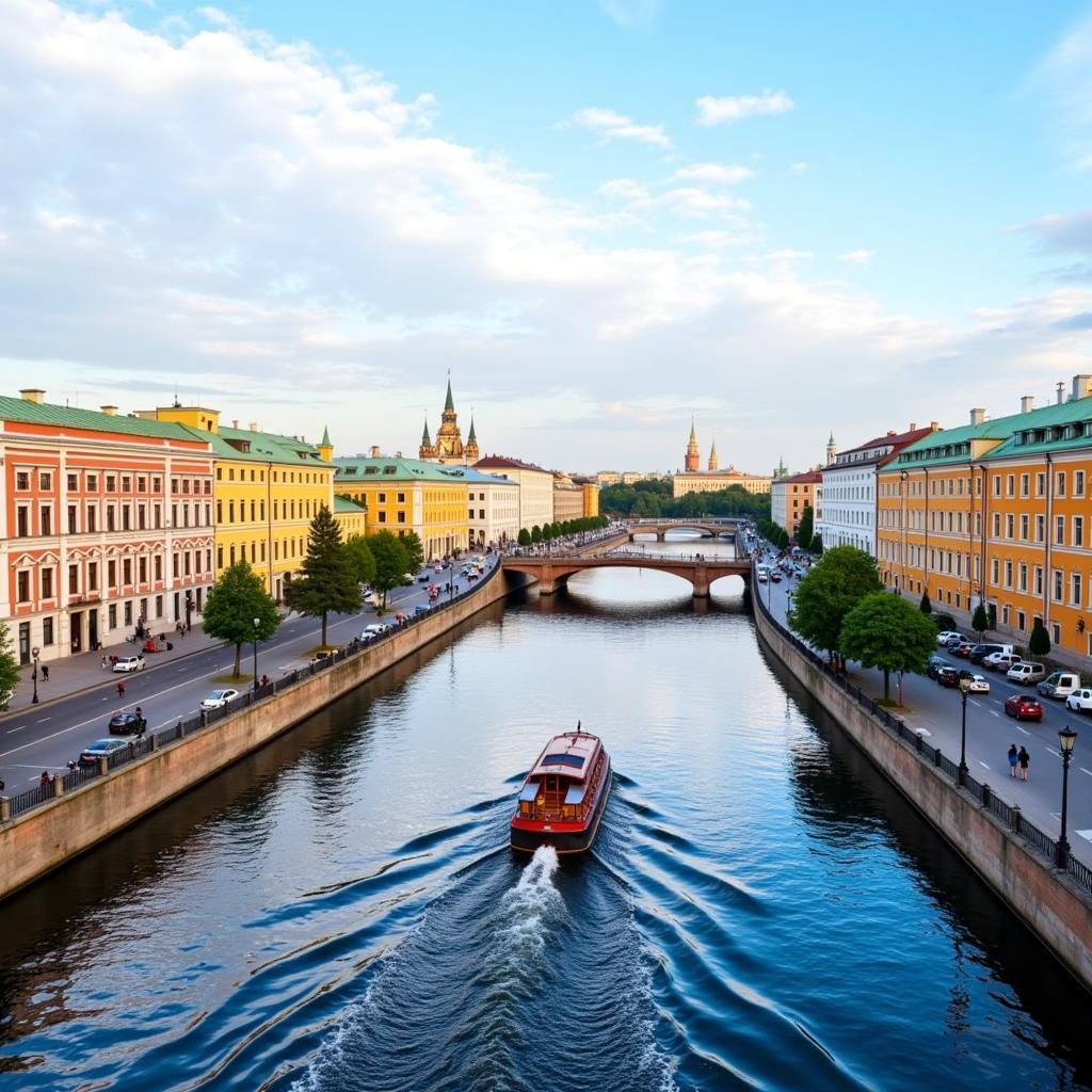 Khung cảnh lãng mạn của thành phố Saint Petersburg