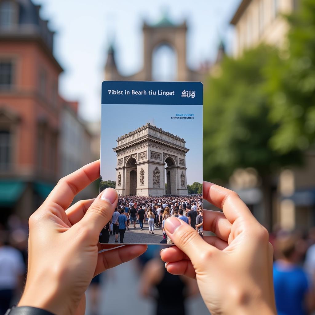 Tourist guide card