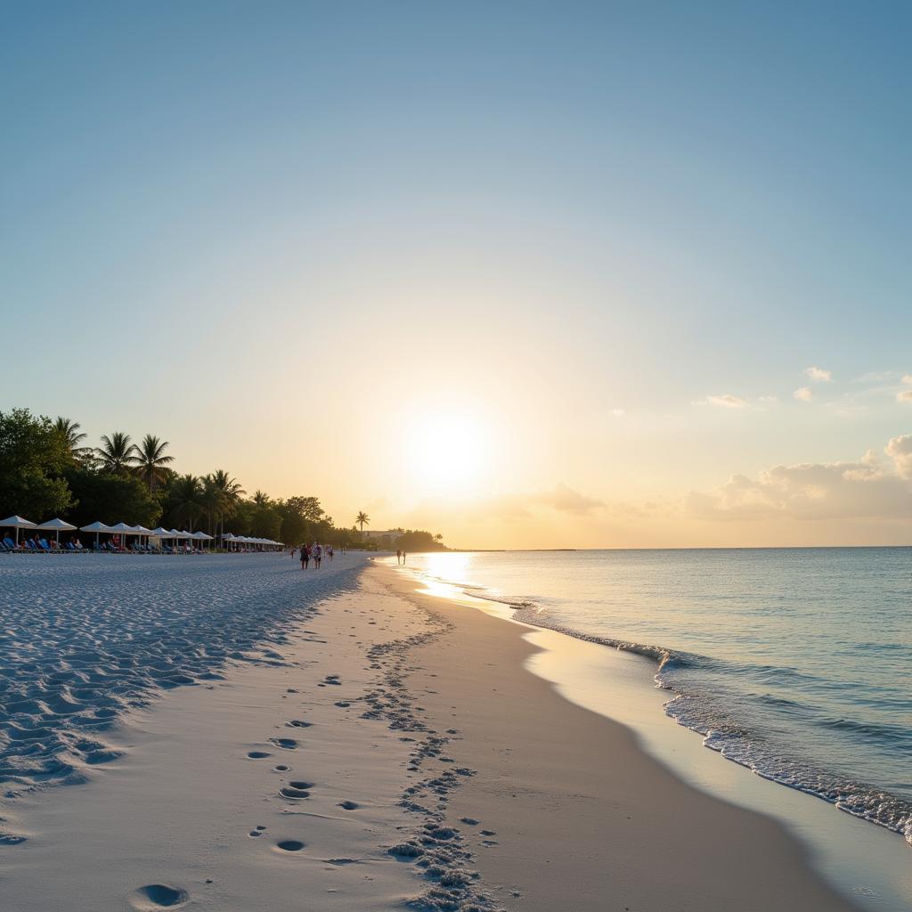 Relaxing-on-a-beach