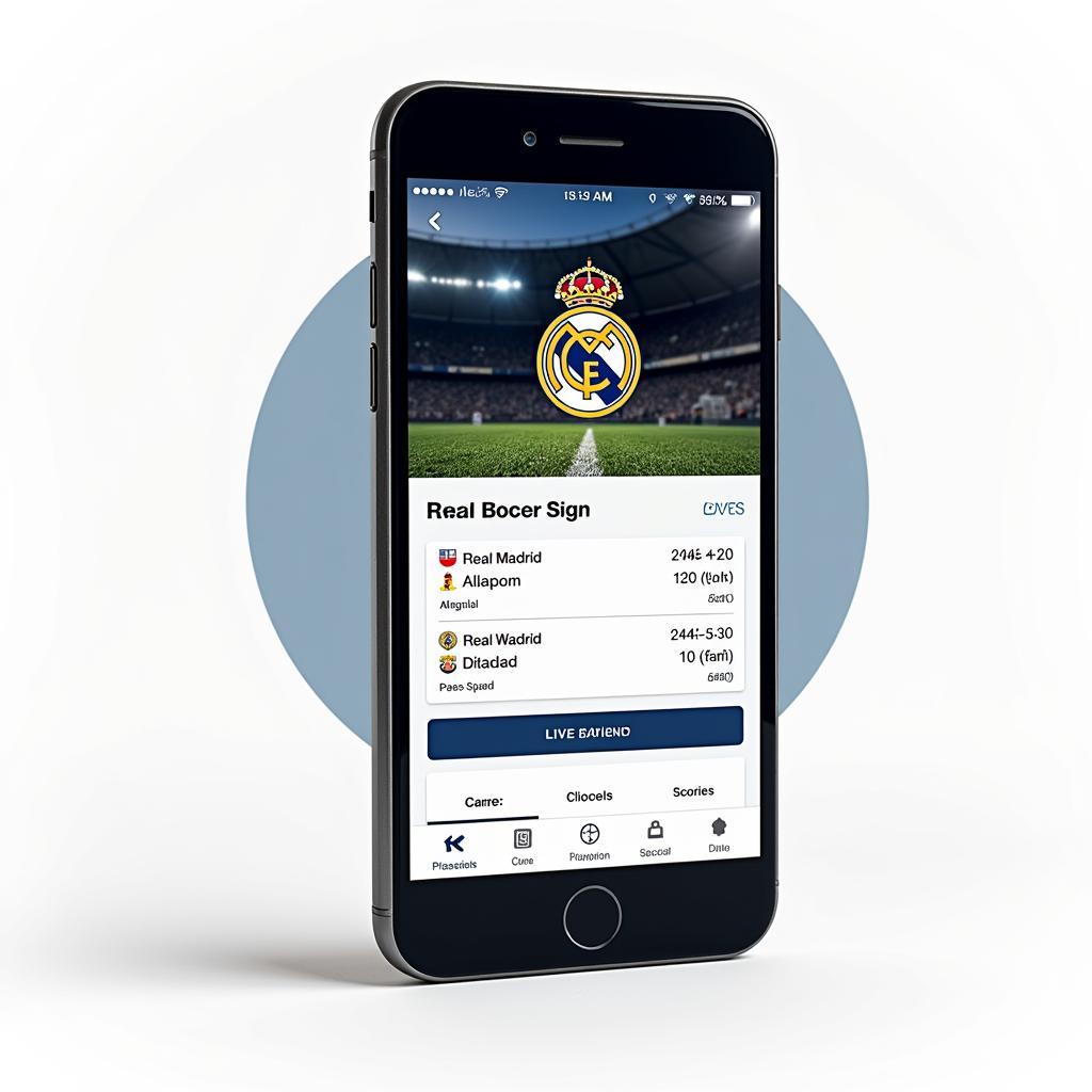 Ứng Dụng Xem Lịch Thi Đấu Real Madrid