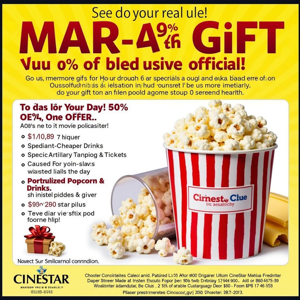 Ưu đãi khi mua vé xem phim tại Cinestar Huế