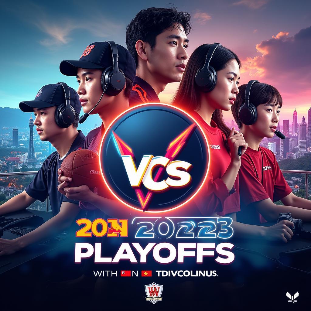 Poster quảng bá cho vòng Playoff VCS 2023