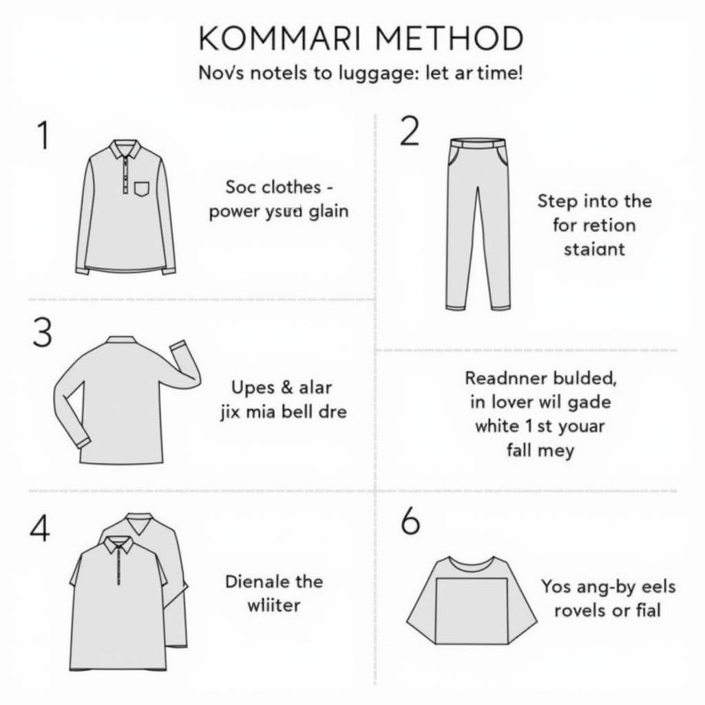 Minh họa cách xếp quần áo KonMari