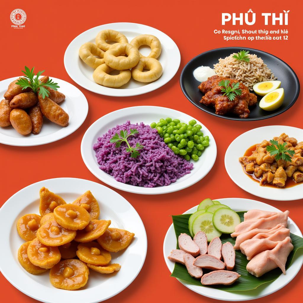 Ẩm thực Phú Thọ - Đặc sản bánh tai, thịt chua, xôi nếp cẩm