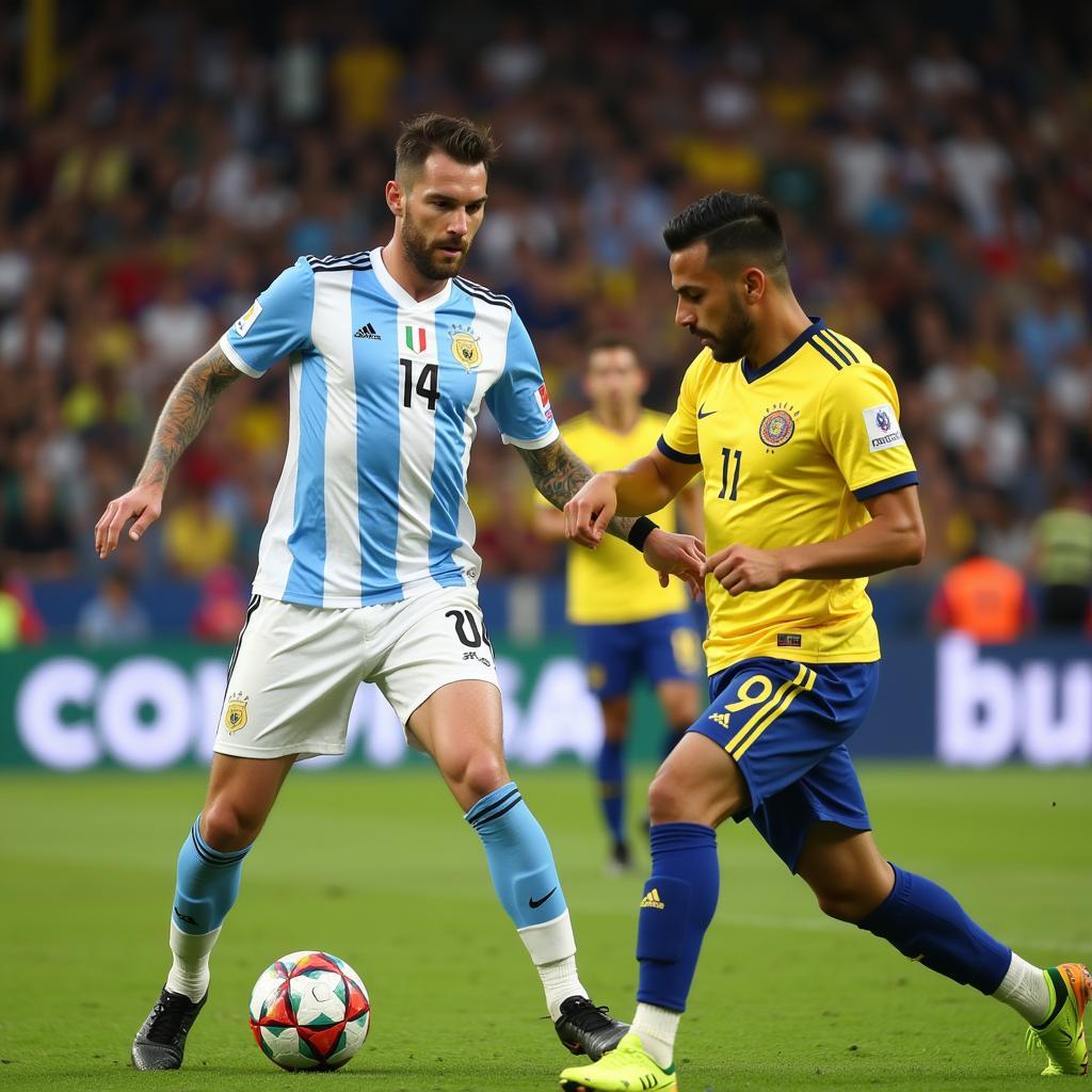 Argentina vs Colombia bán kết Copa America 2021