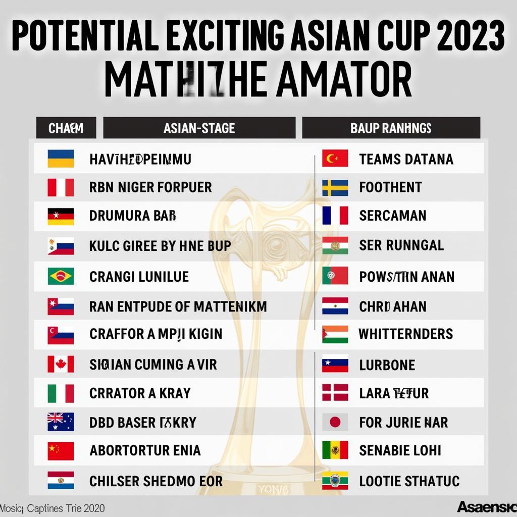 Asian Cup 2023: Cặp đấu hấp dẫn