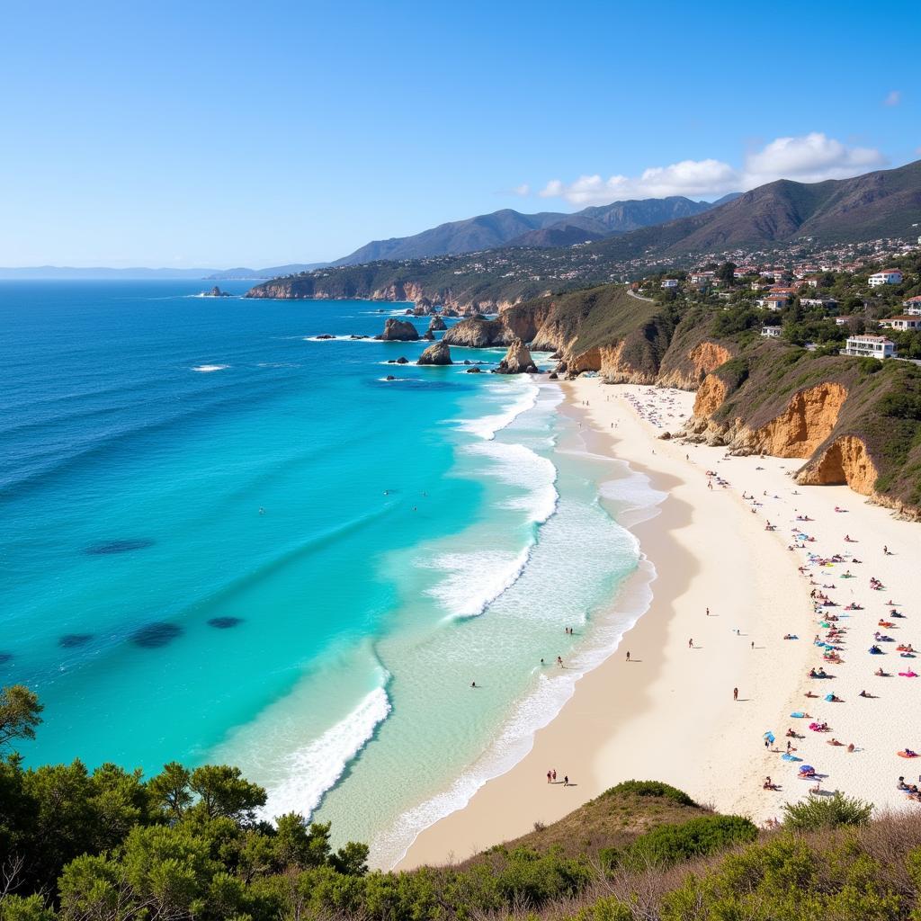 Bãi biển Malibu đẹp như tranh vẽ