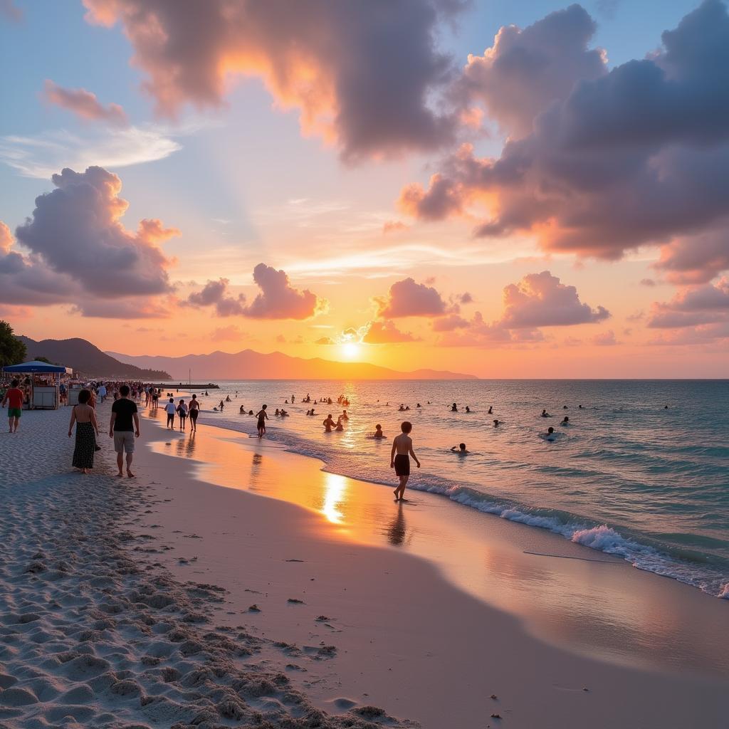 Bãi biển Nha Trang miễn phí: Tắm biển, dạo bộ, ngắm hoàng hôn