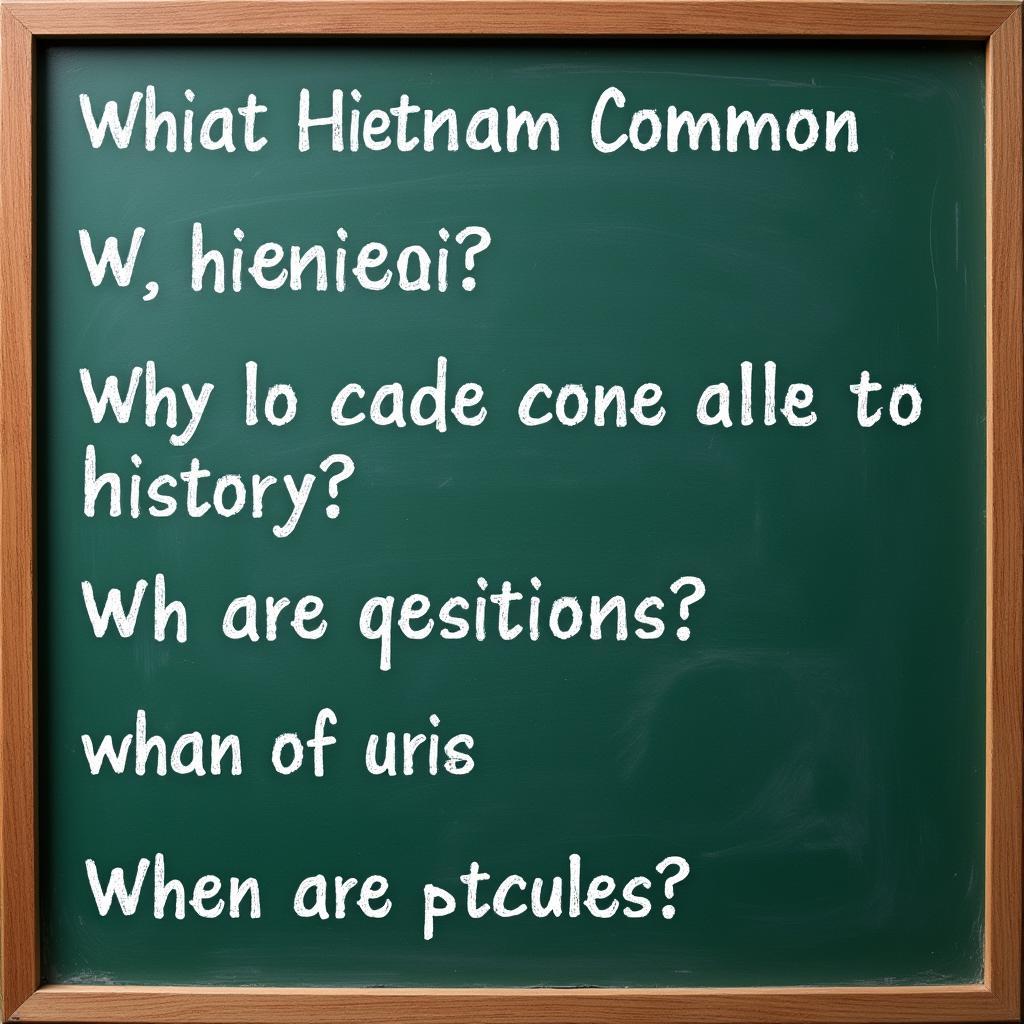 Các câu hỏi lịch sử Việt Nam thường gặp