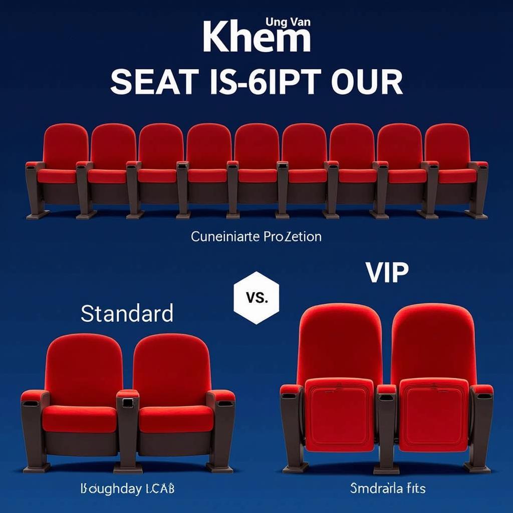 Các loại ghế tại Lotte Cinema Ung Văn Khiêm