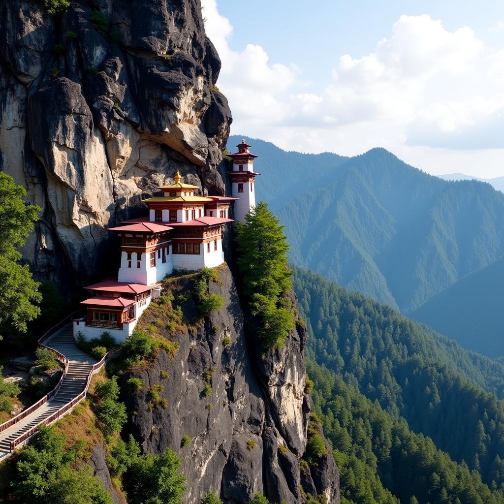 Tu viện Paro Taktsang Bhutan hùng vĩ