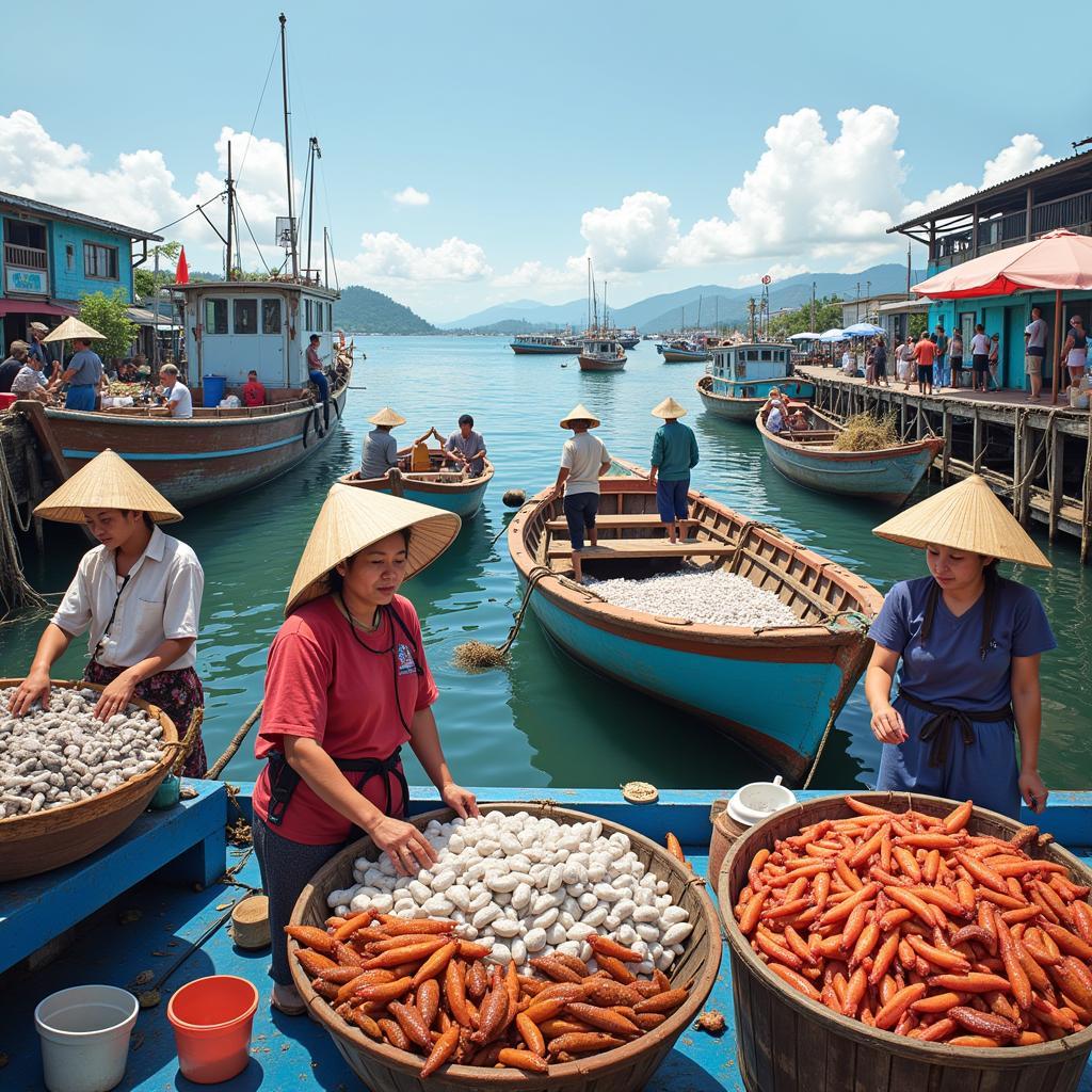 Cuộc sống làng chài Tam Hải