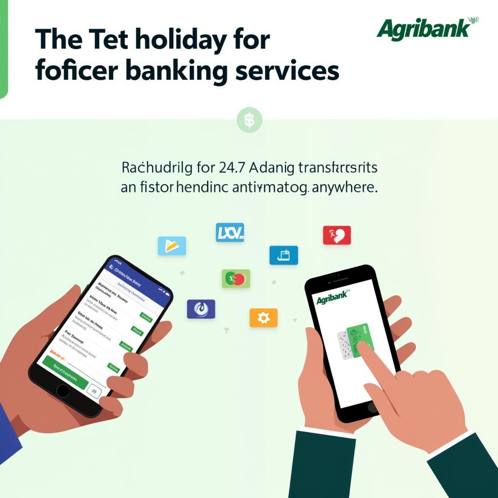 Dịch vụ trực tuyến Agribank Tết 2018