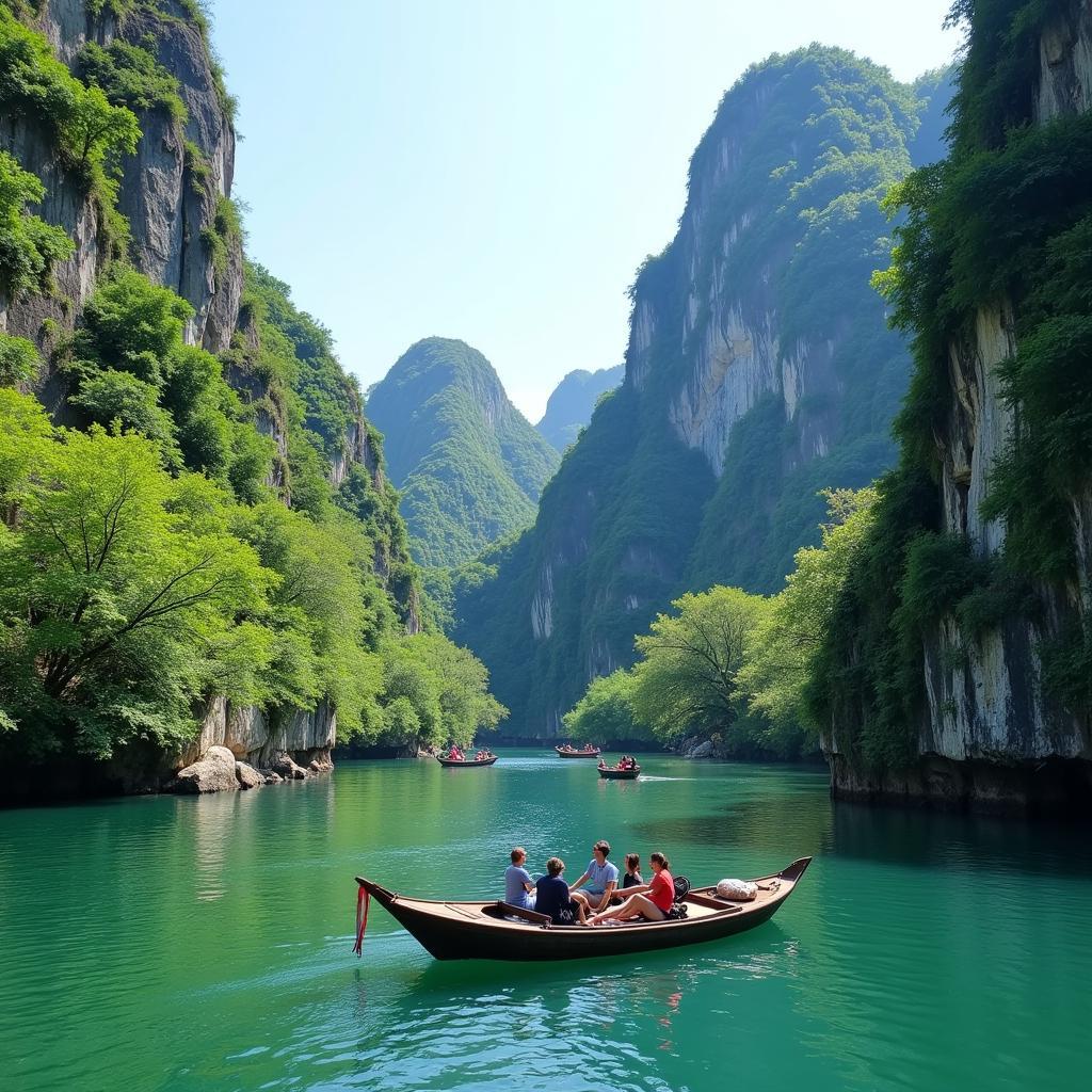 Thuyền Trên Sông Ngô Đồng - Tràng An, Ninh Bình