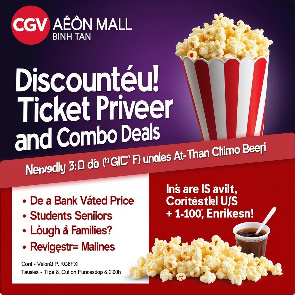 Ưu đãi giá vé tại CGV Aeon Mall Bình Tân