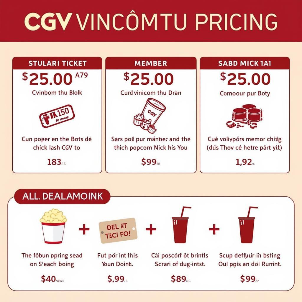 Giá vé và ưu đãi tại CGV Vincom Thủ Đức