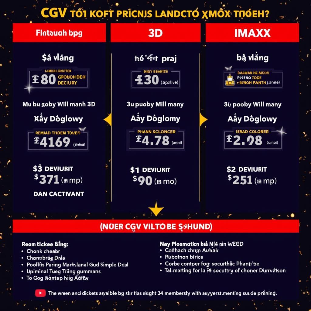 Giá vé và ưu đãi tại CGV Vincom Trần Duy Hưng