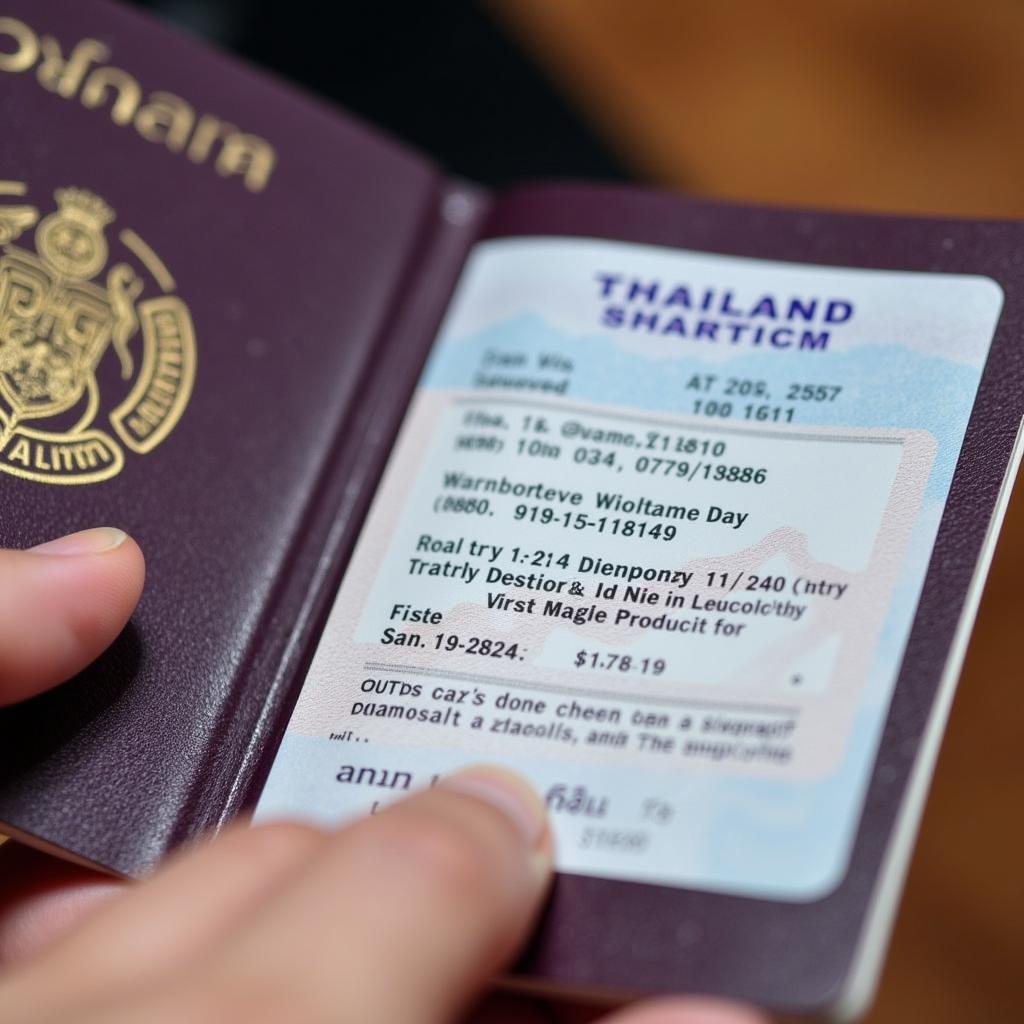 Kiểm tra thông tin visa Thái Lan