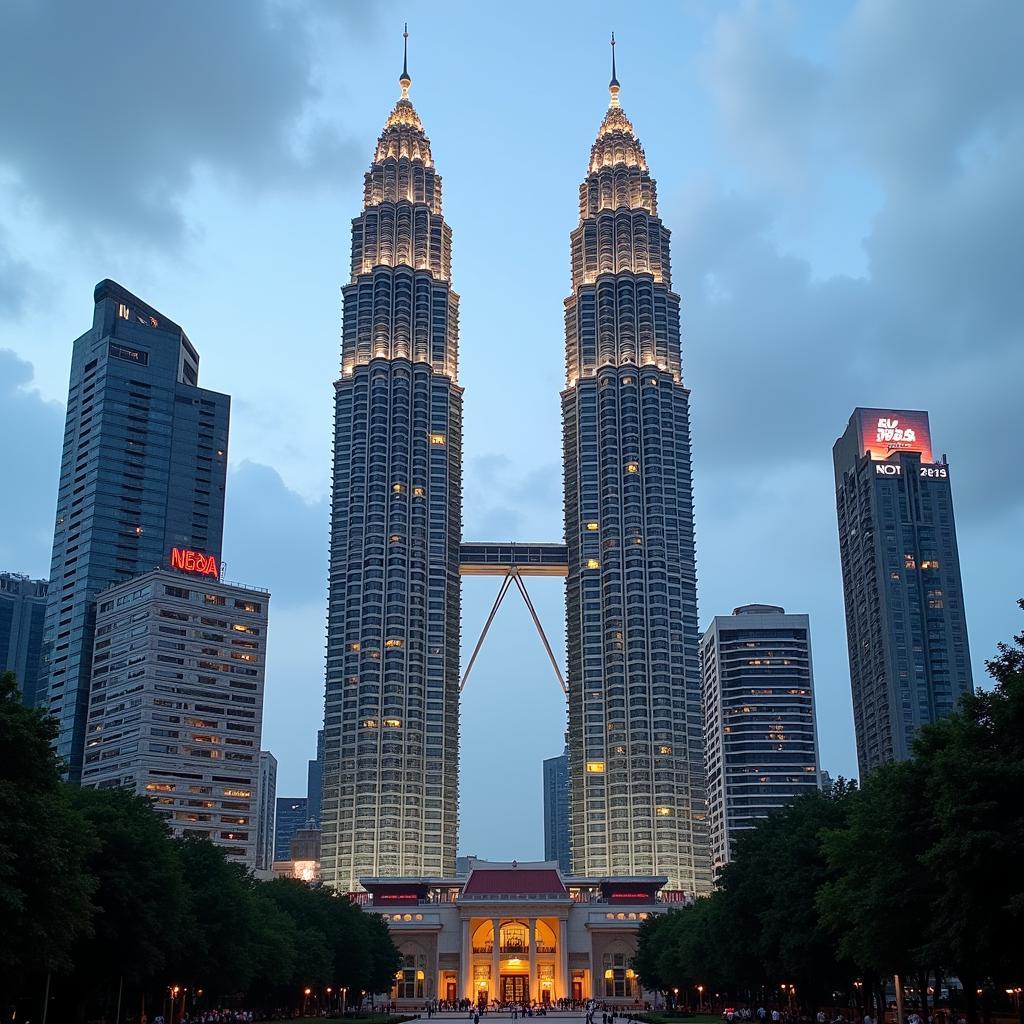 Kuala Lumpur với Toà Tháp Đôi Petronas