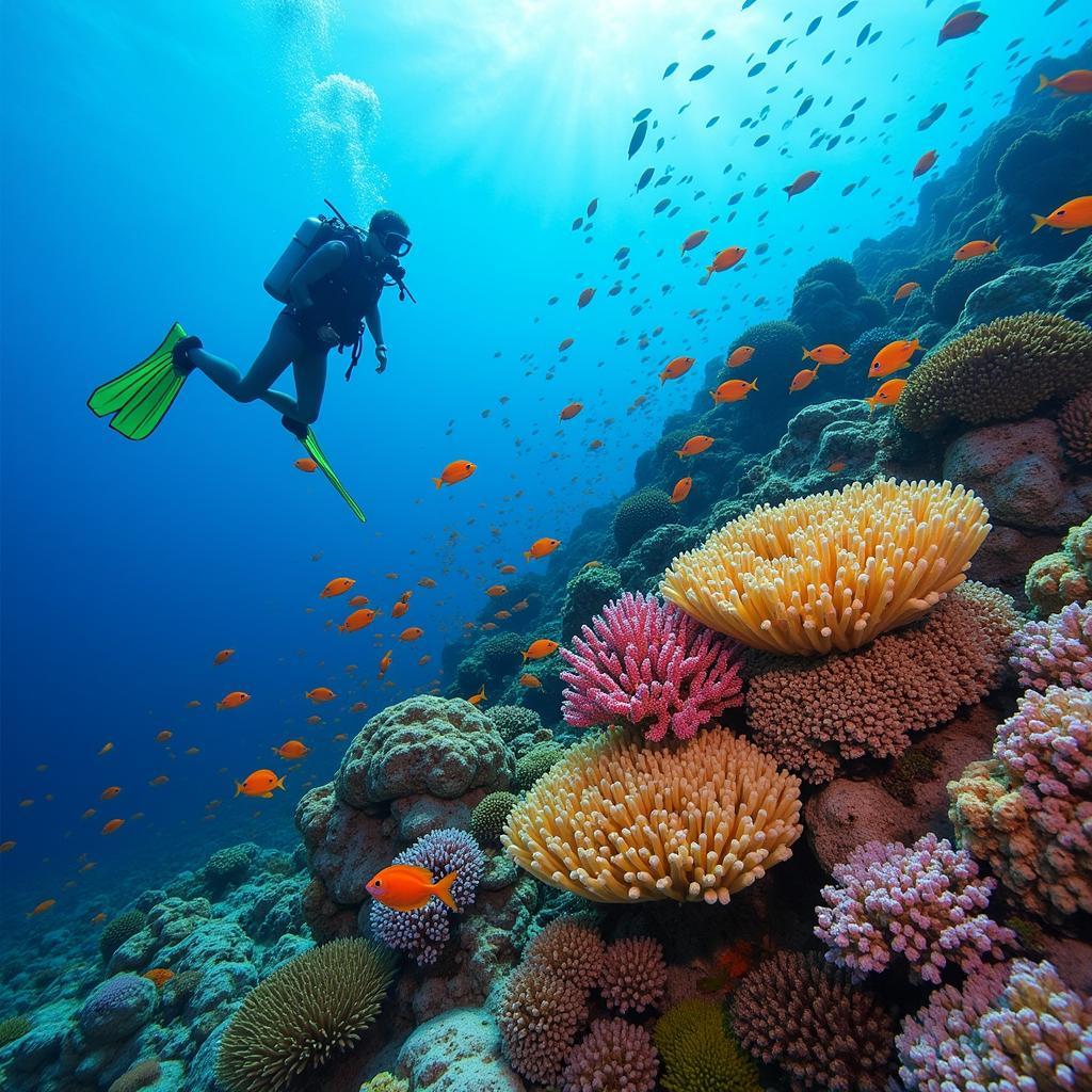 Lặn biển khám phá san hô đầy màu sắc trong chuyến du lịch ocean