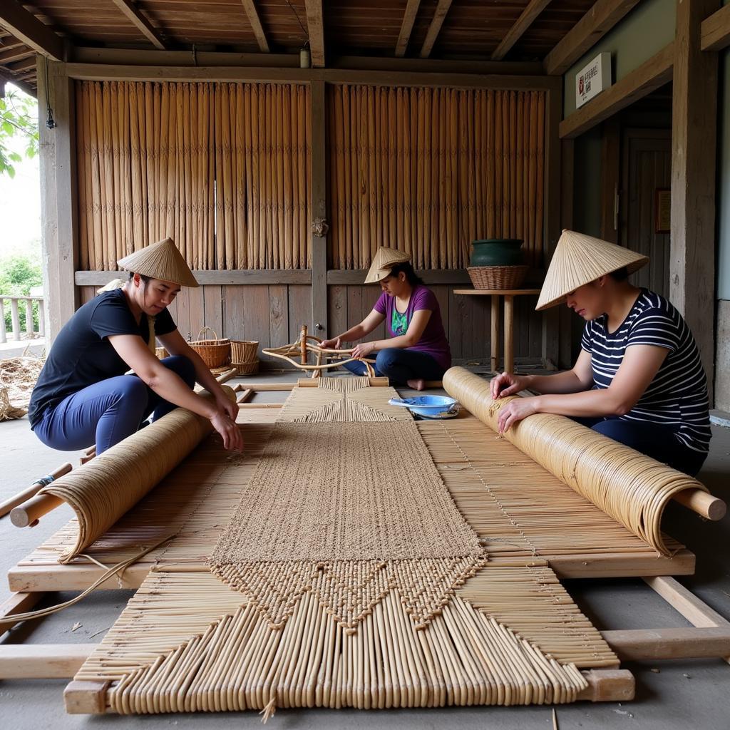 Làng nghề dệt chiếu ngoại ô Sài Gòn